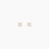 Boucles D'Oreilles Puces Aphrodite Or Jaune Diamant