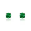Boucles D'oreilles Puces Argent Blanc Dwight Oxydes De Zirconium