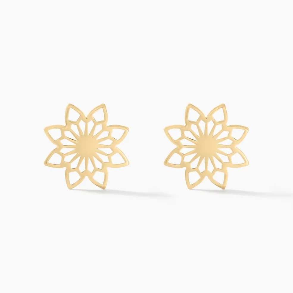 Boucles D'oreilles Puces Albiorica Or Jaune