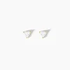 Boucles D'oreilles Puces Achilee Or Jaune Oxyde