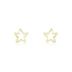 Boucles D'oreilles Puces Alphonsine Etoile De Mer Or Jaune