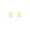 Boucles D'oreilles Puces Almahae Tortue Or Jaune