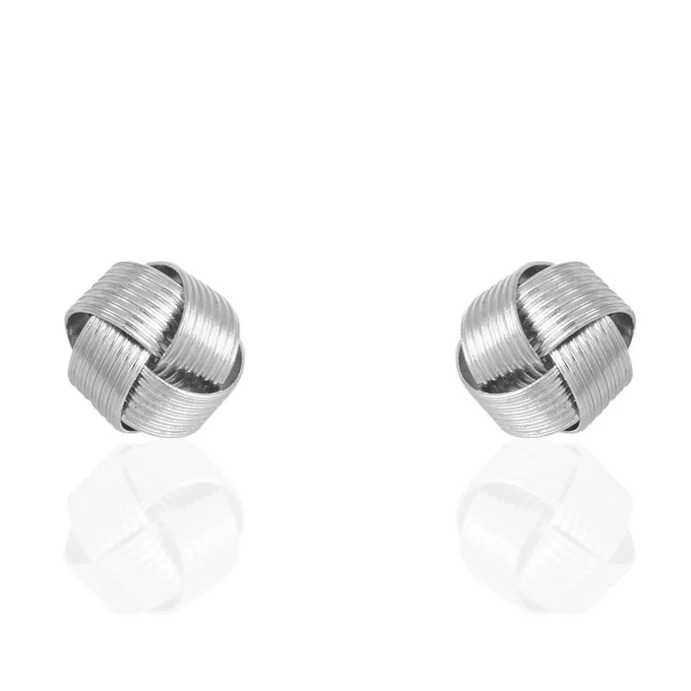 Boucles D'oreilles Puces Albanne Argent Blanc