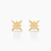 Boucles D'oreilles Puces Alisee Plaqué Or Jaune