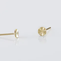 Boucles D'oreilles Puces Berangere Cercle Or Jaune
