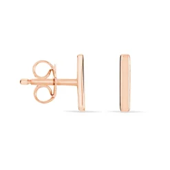 Boucles D'oreilles Puces Birati Argent Rose