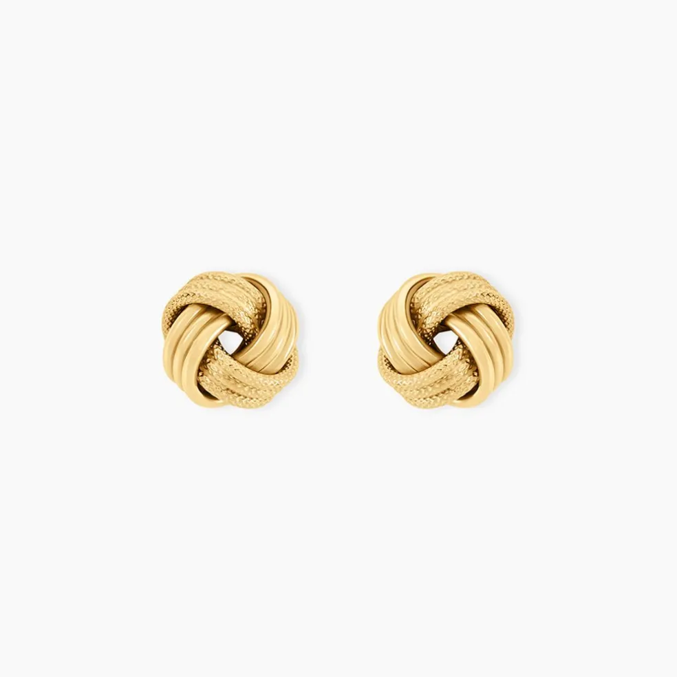 Boucles D'Oreilles Puces Bastiaan Or Jaune