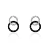 Boucles D'oreilles Puces Bella Or Blanc Diamant