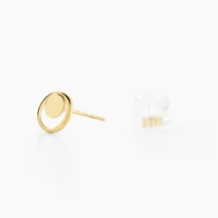Boucles D'oreilles Puces Berangere Cercle 4 Or Jaune