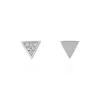 Boucles D'oreilles Puces Bartoumieu Argent Blanc Oxyde De Zirconium