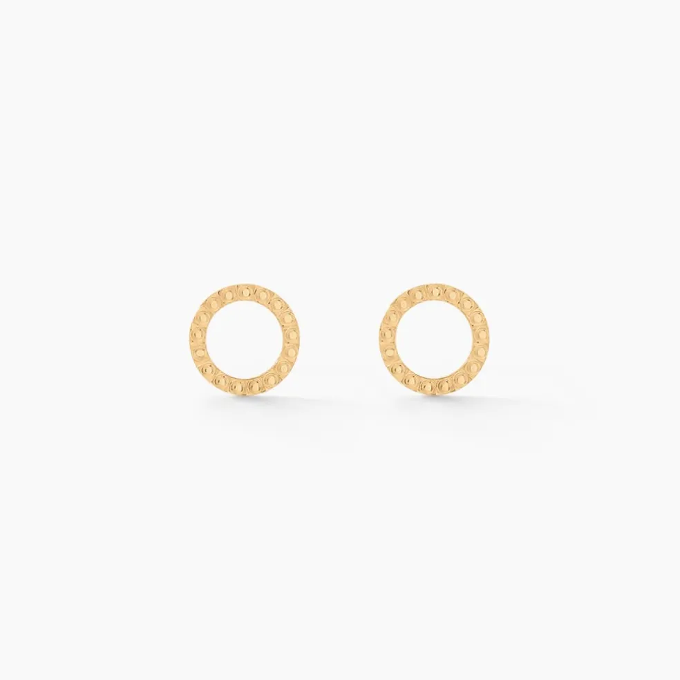 Boucles D'oreilles Puces Cesar Or Jaune