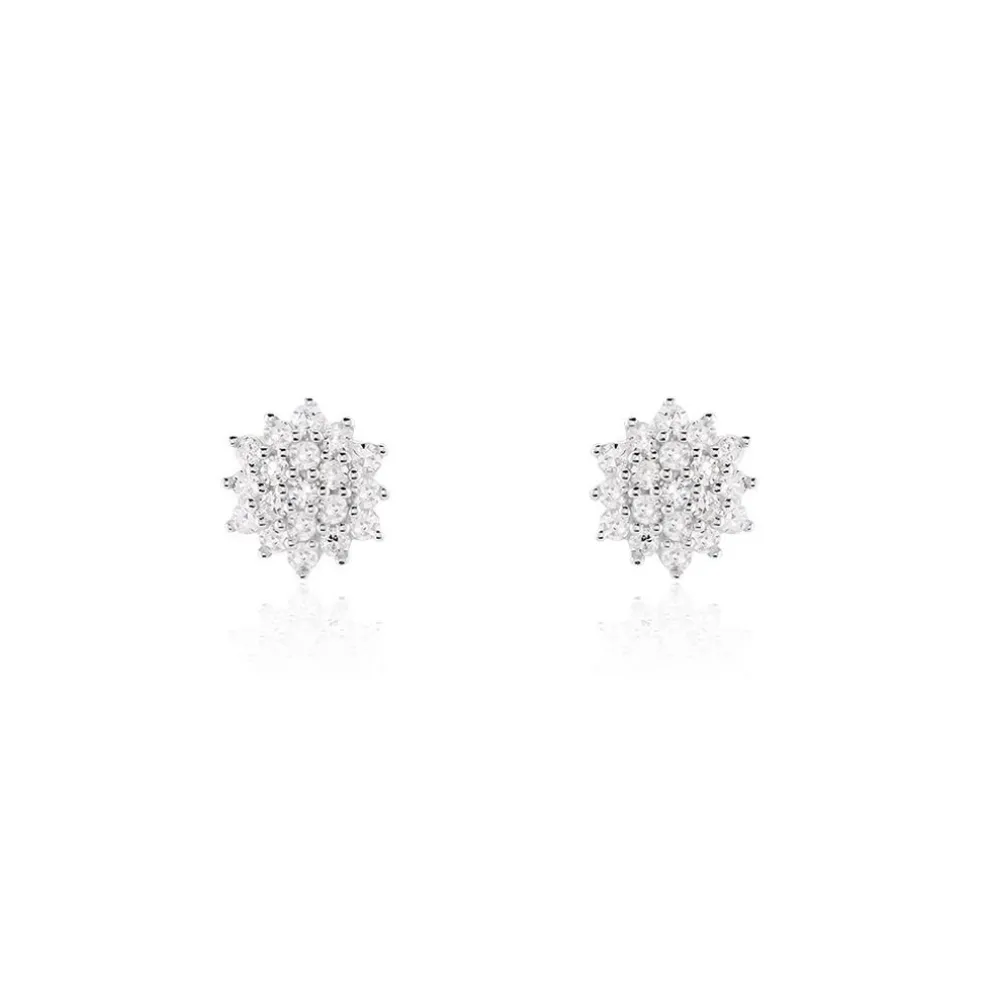 Boucles D'oreilles Puces Caliopee Or Jaune Diamant