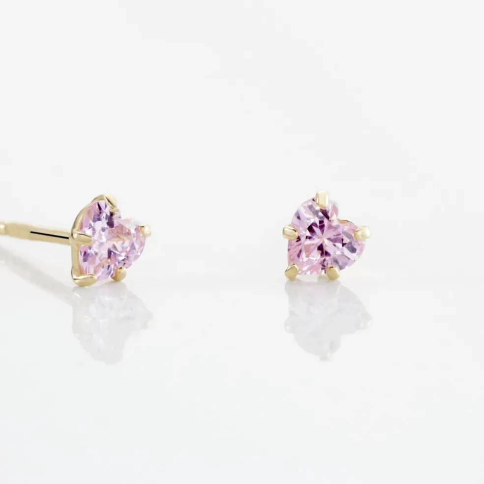 Boucles D'oreilles Puces Daria Or Jaune Oxyde