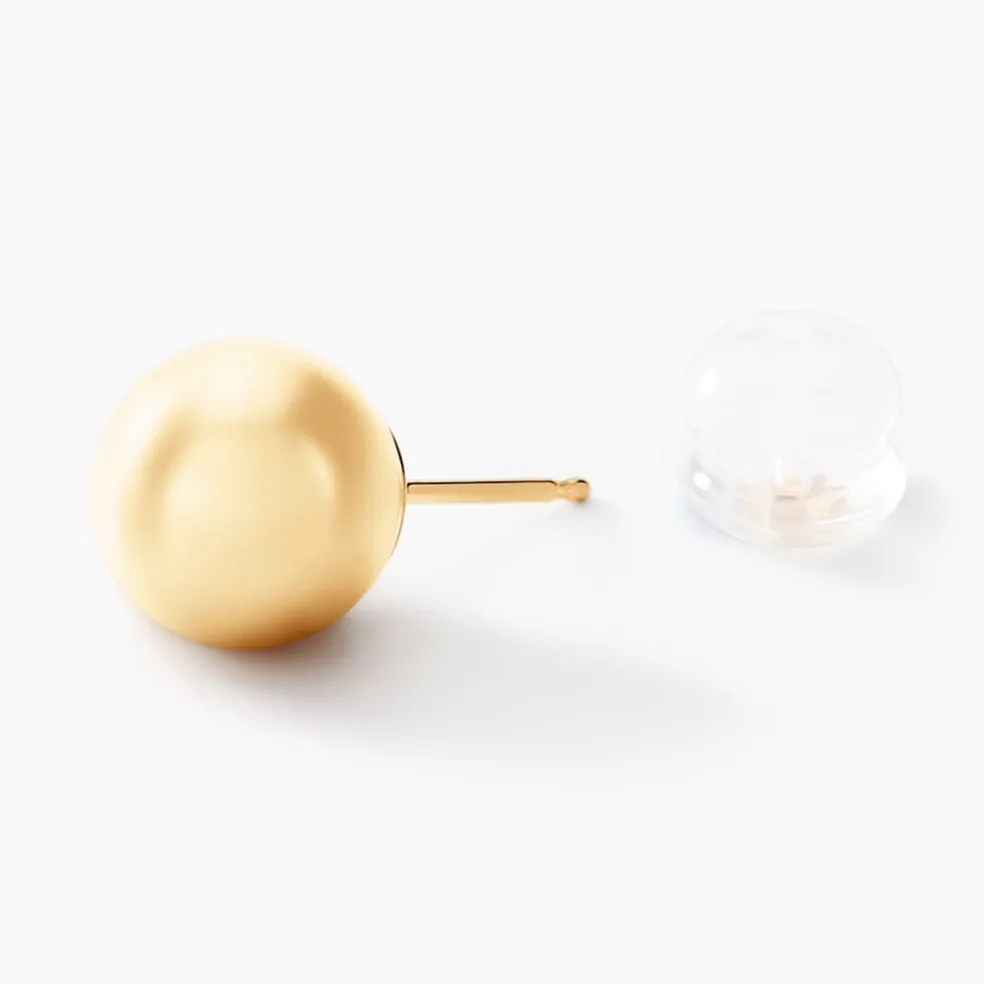 Boucles D'oreilles Puces Fidelia Boule Or Jaune
