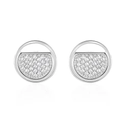 Boucles D'oreilles Puces Laetizia Clara Argent  Oxyde De Zirconium