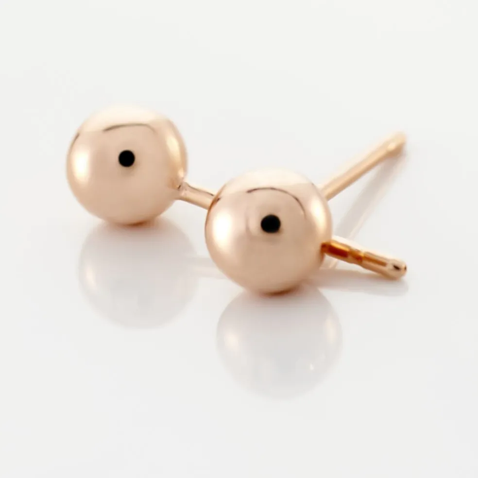 Boucles D'oreilles Puces Virgie Argent Rose