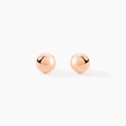 Boucles D'oreilles Puces Virgie Argent Rose