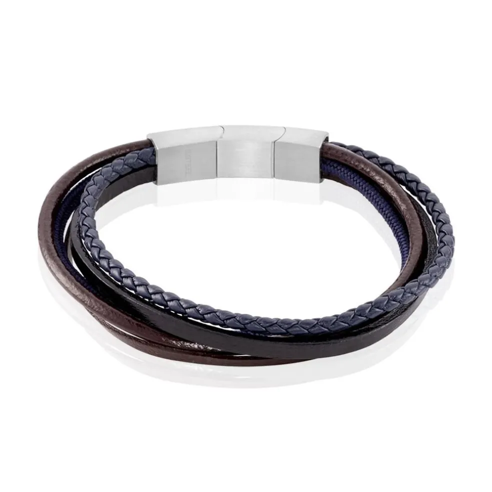 Bracelet Acier Blanc Romain
