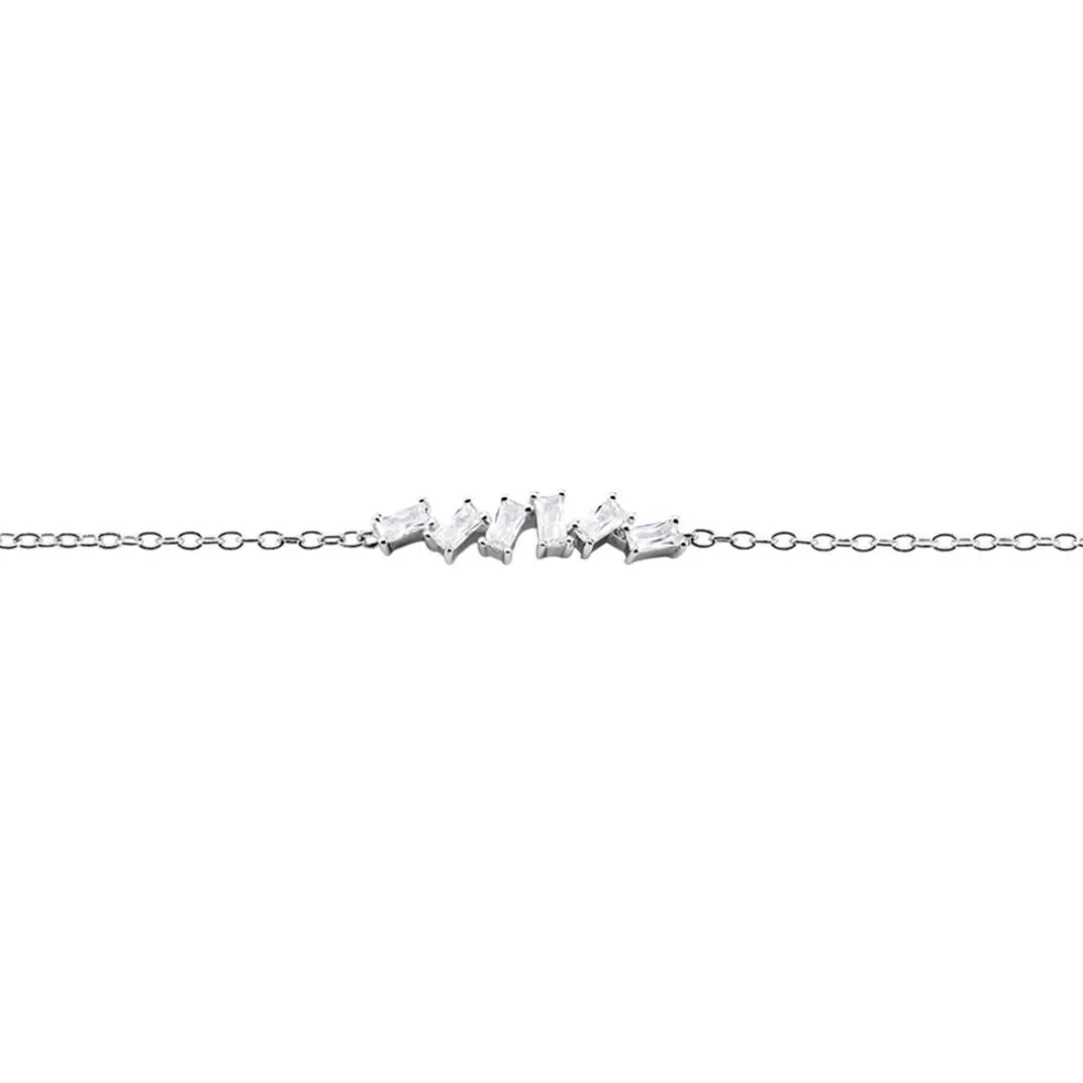Bracelet Adonia Argent Blanc Oxyde De Zirconium