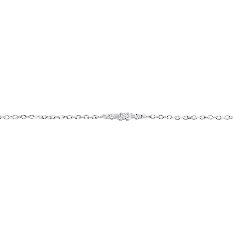 Bracelet Adriaan Argent Blanc Oxyde De Zirconium