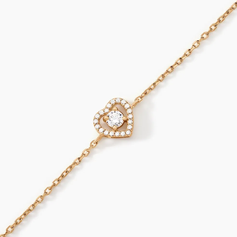Bracelet Alais Plaqué Or Oxyde De Zirconium