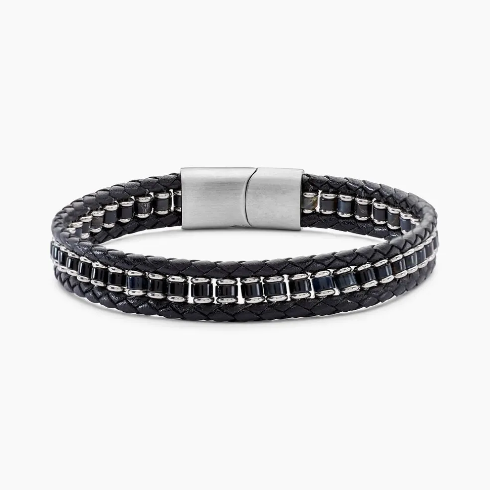 Bracelet Alassio Acier Blanc Oeil De Tigre