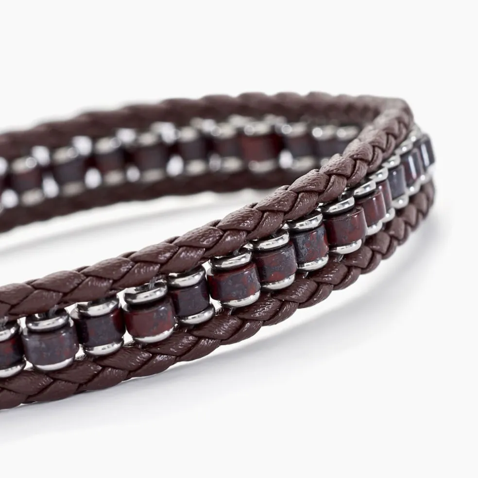 Bracelet Alassio Acier Blanc Pierre