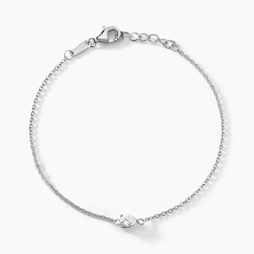 Bracelet Alda Argent Blanc Oxyde De Zirconium