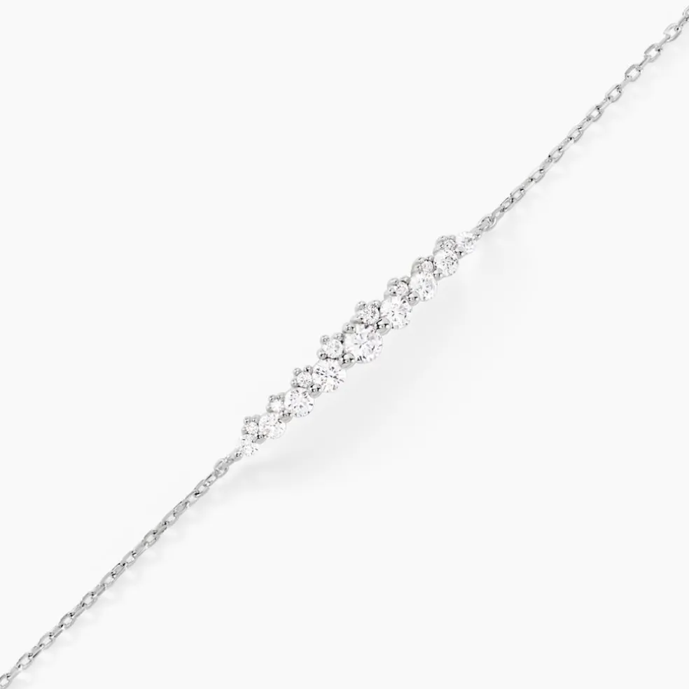 Bracelet Aliah Argent Blanc Oxyde De Zirconium