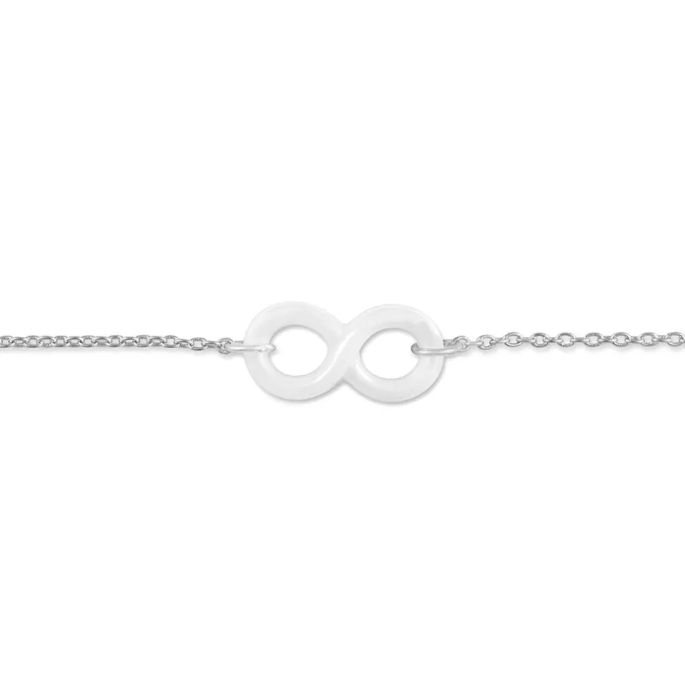 Bracelet Alicia Argent Blanc Céramique