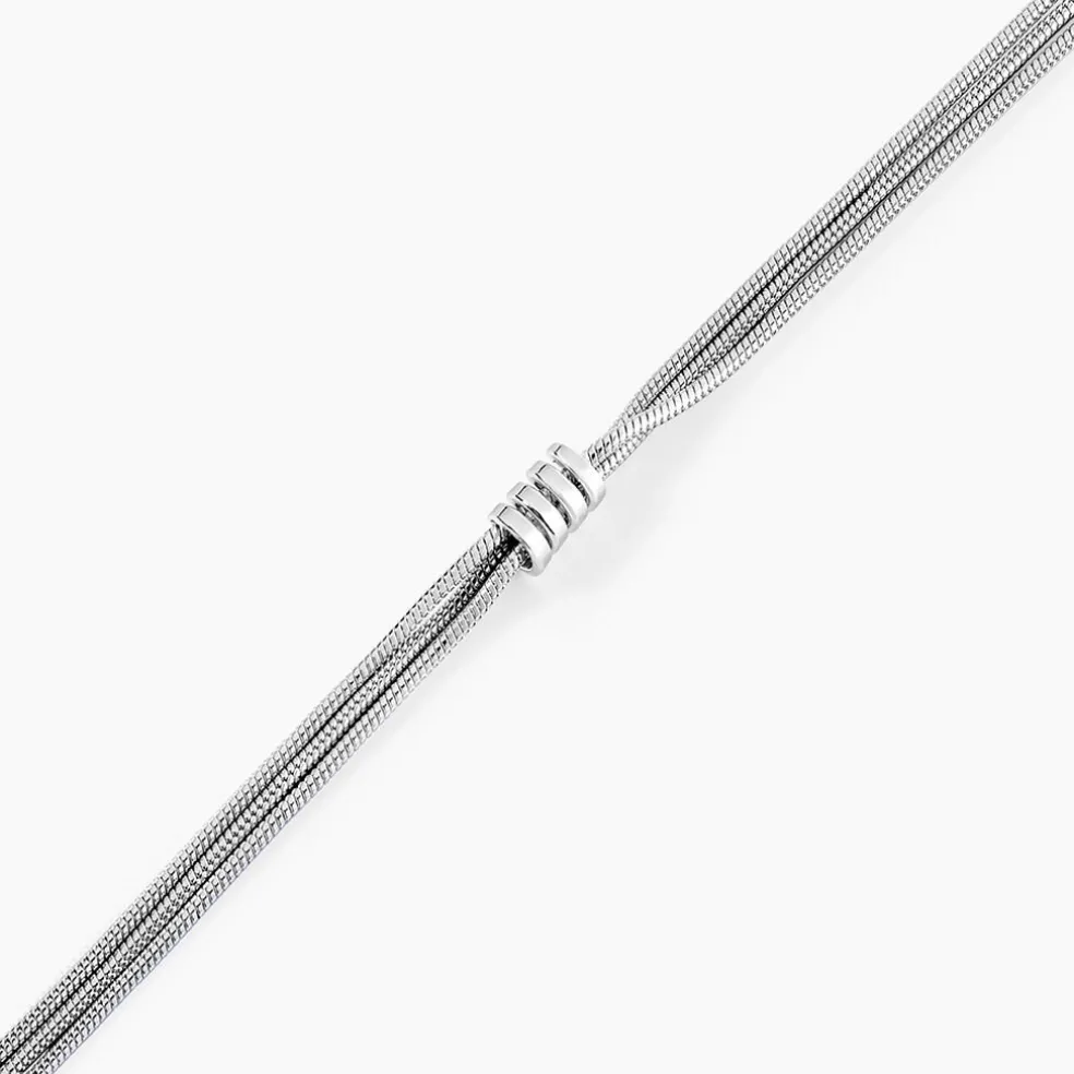 Bracelet Amaryllis Argent Blanc
