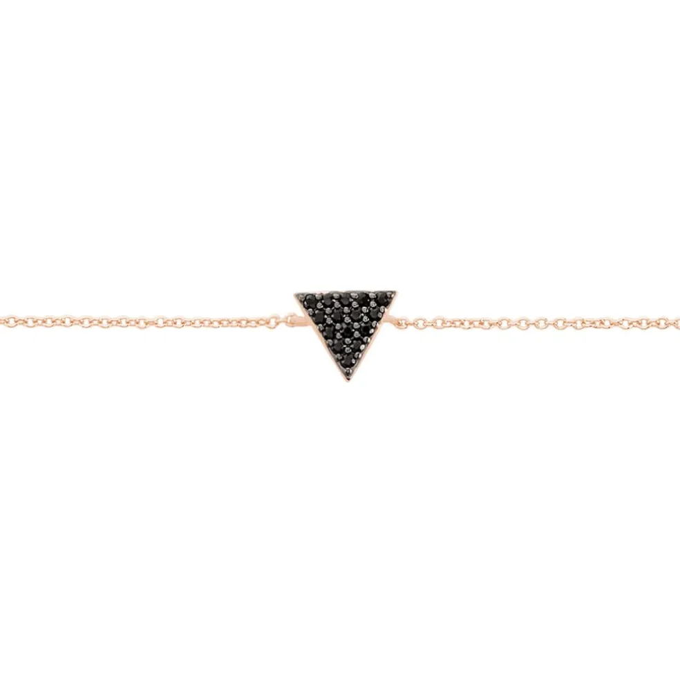 Bracelet Amellia Argent Rose Oxyde De Zirconium