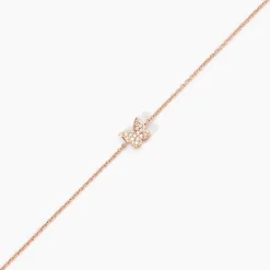 Bracelet Anne-lise Argent Rose Oxyde De Zirconium