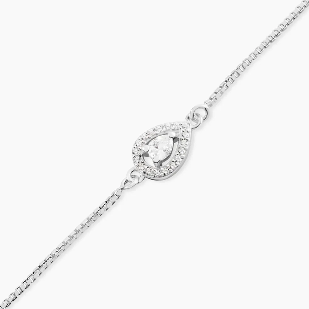 Bracelet Argent Blanc Andromeda Oxydes De Zirconium