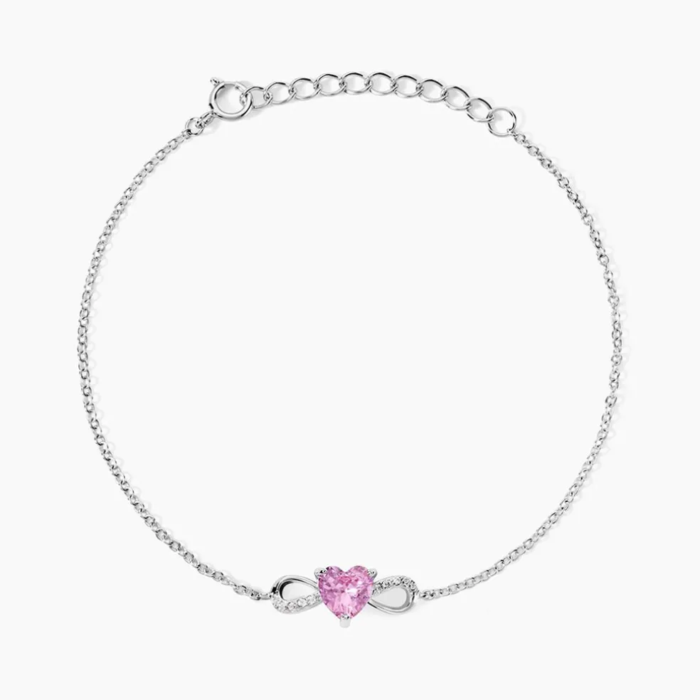 Bracelet Argent Blanc Atieno Oxyde De Zirconium