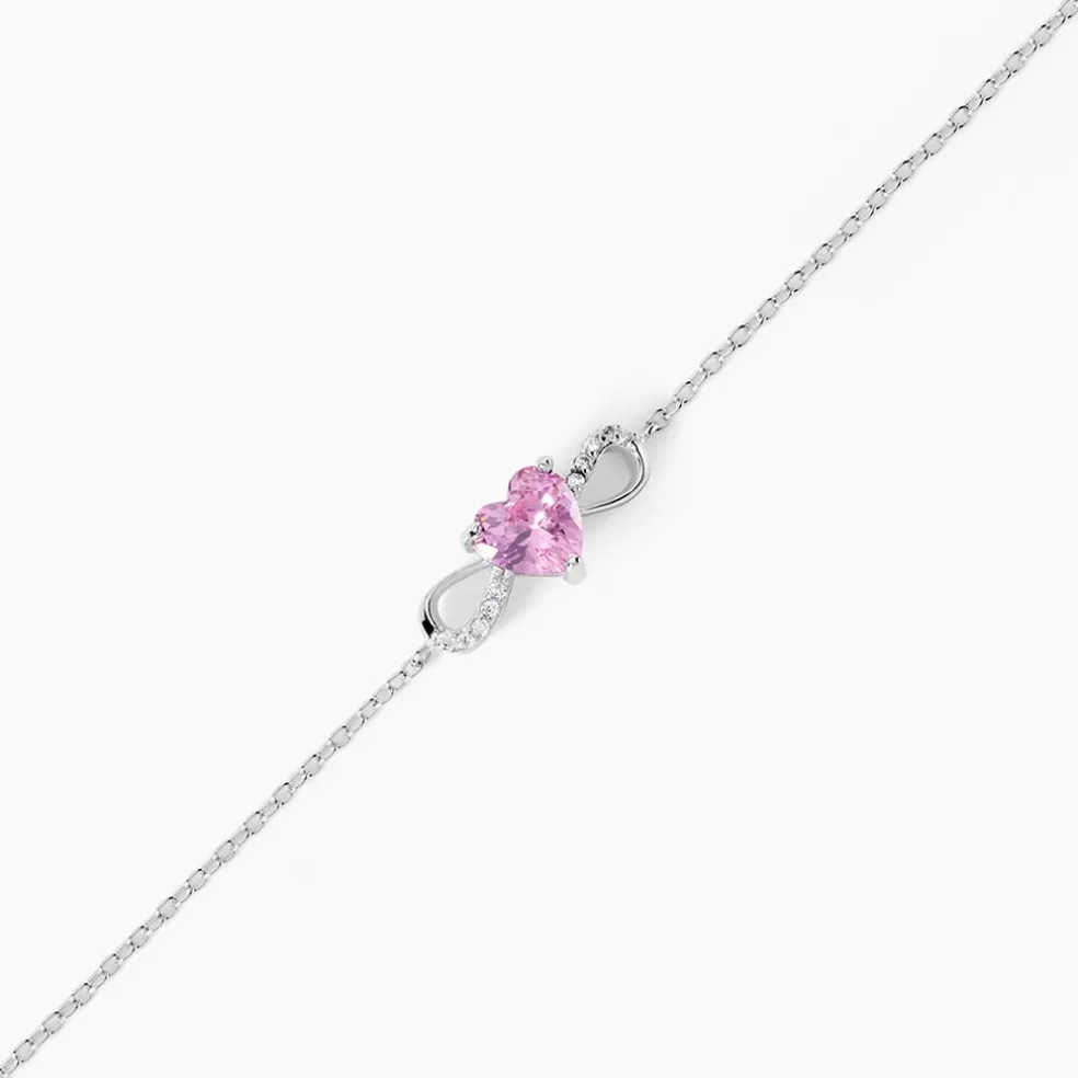 Bracelet Argent Blanc Atieno Oxyde De Zirconium