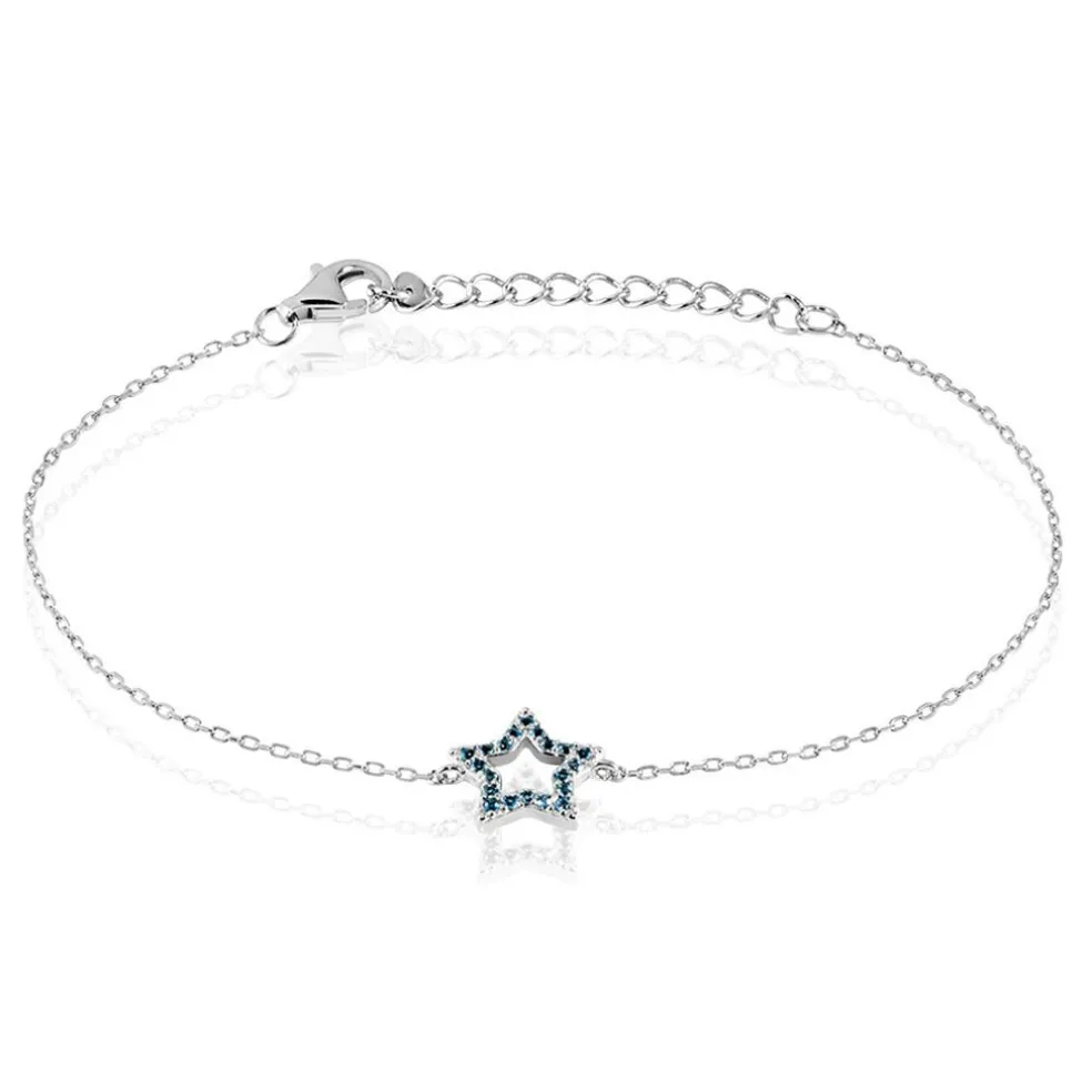 Bracelet Argent Blanc Dmitri Oxydes De Zirconium