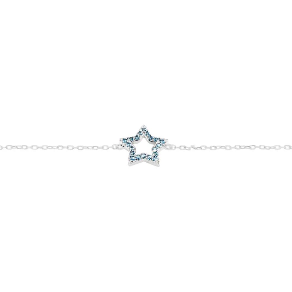 Bracelet Argent Blanc Dmitri Oxydes De Zirconium