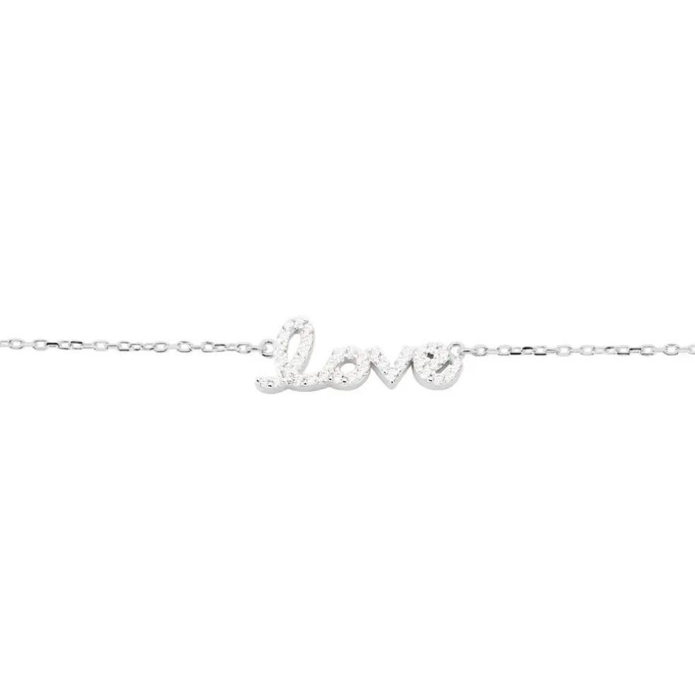 Bracelet Argent Blanc Elly Oxyde De Zirconium
