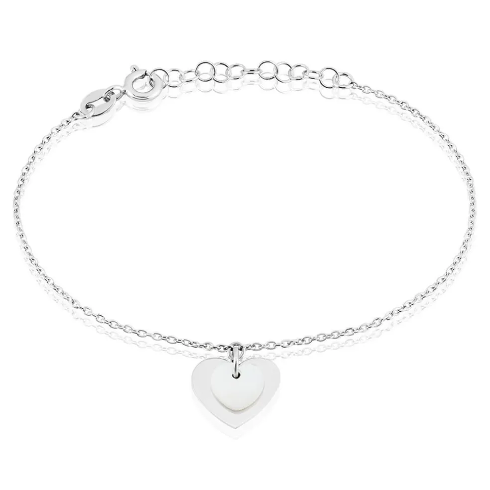 Bracelet Argent Blanc Ikaria Nacre
