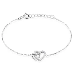 Bracelet Argent Blanc Marina Oxydes De Zirconium