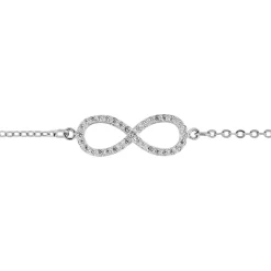 Bracelet Argent Blanc Rowan Oxyde De Zirconium