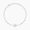 Bracelet Argent Blanc Turin Oxydes De Zirconium