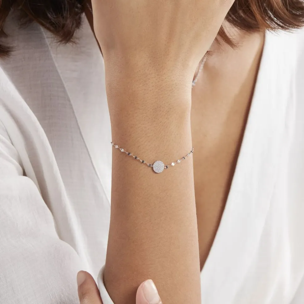 Bracelet Argent Blanc Turin Oxydes De Zirconium