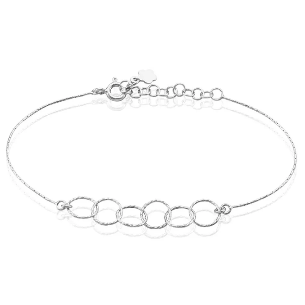 Bracelet Bulle Argent Blanc