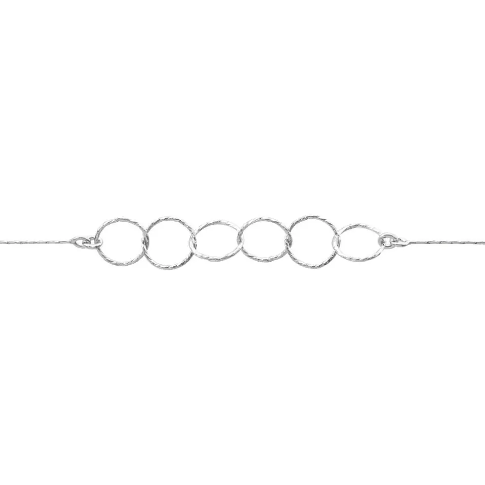 Bracelet Bulle Argent Blanc