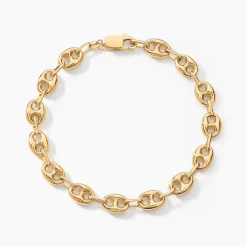 Bracelet Dami Maille Grain De Café Or Jaune