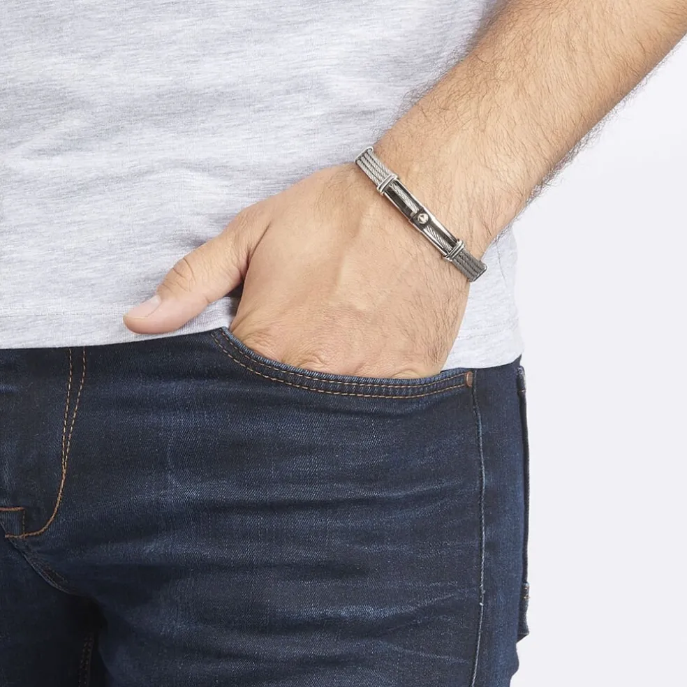 Bracelet Davilia Or Acier Bicolore