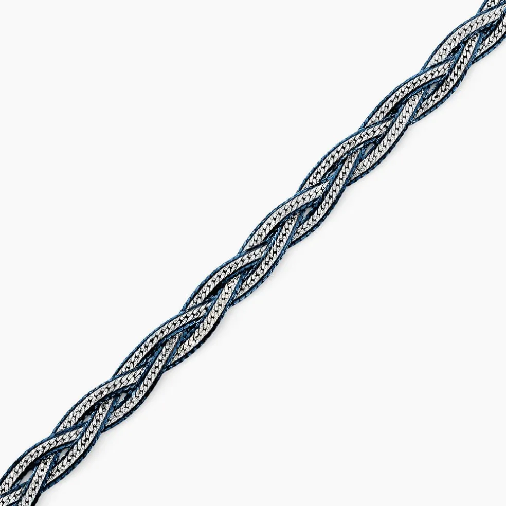 Bracelet Elae Argent Bicolore