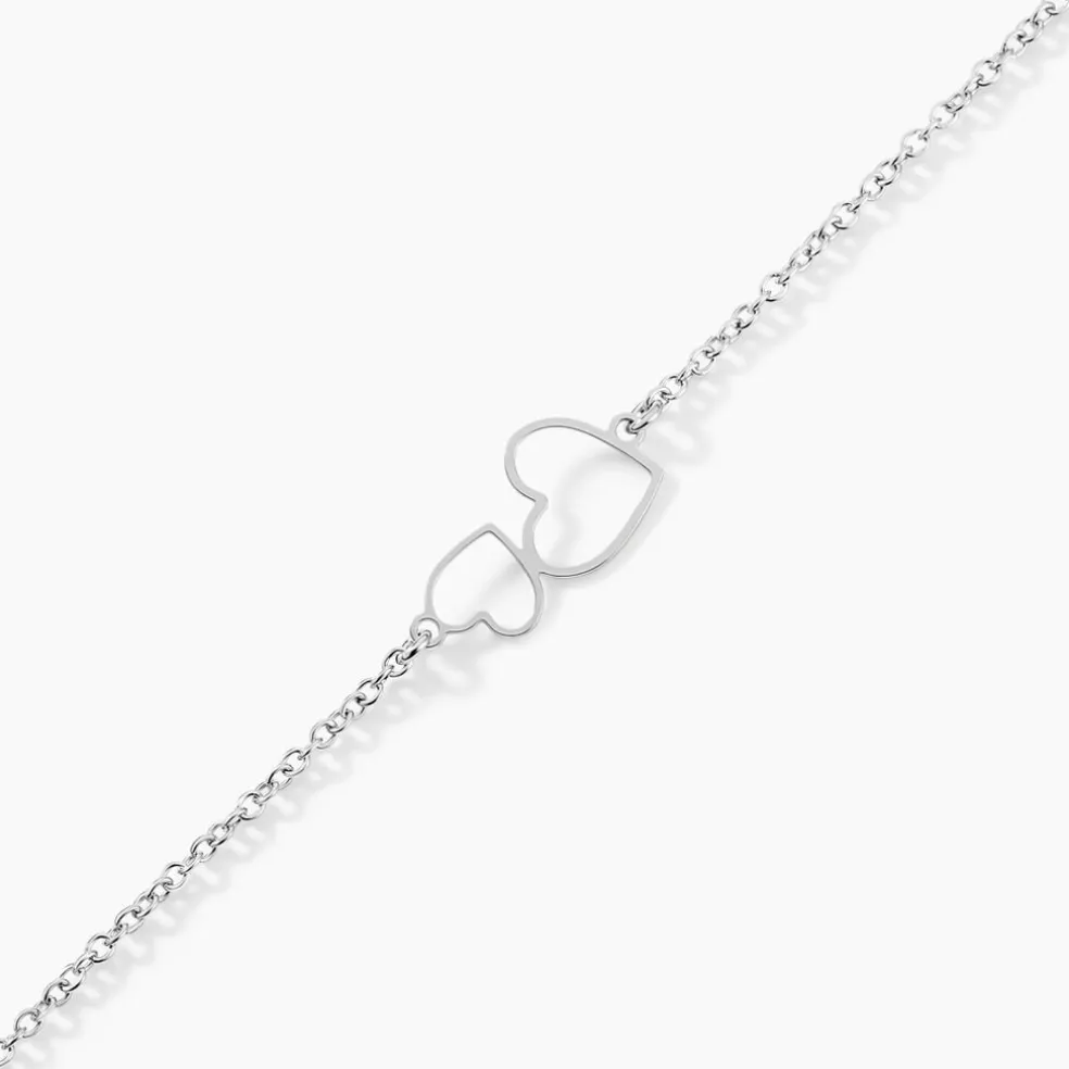 Bracelet Estina Argent Blanc